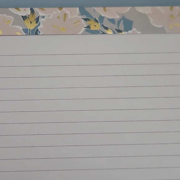 Badgley Mischka NWT Floral/Gold Motif Clipboard Set - Picture 9 of 9